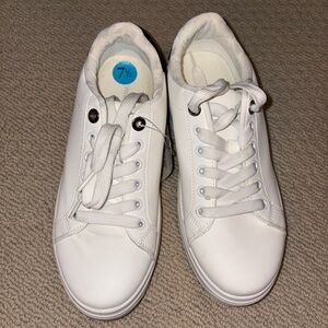 Madden Girl White Athletic Sneakers Minimalist Design